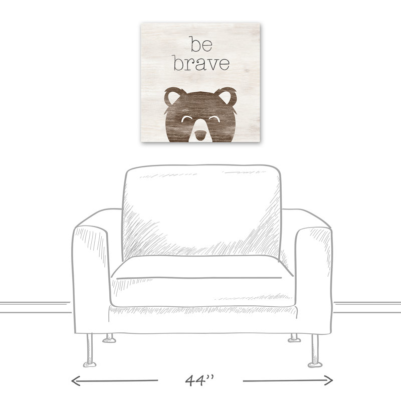 Be Brave Canvas Print, 20" H x 20" W