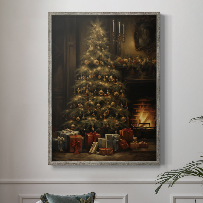 «Christmas Holiday Art DCLXVII», reproduction d'art encadrée - bois massif, H 30 po x l 24 po