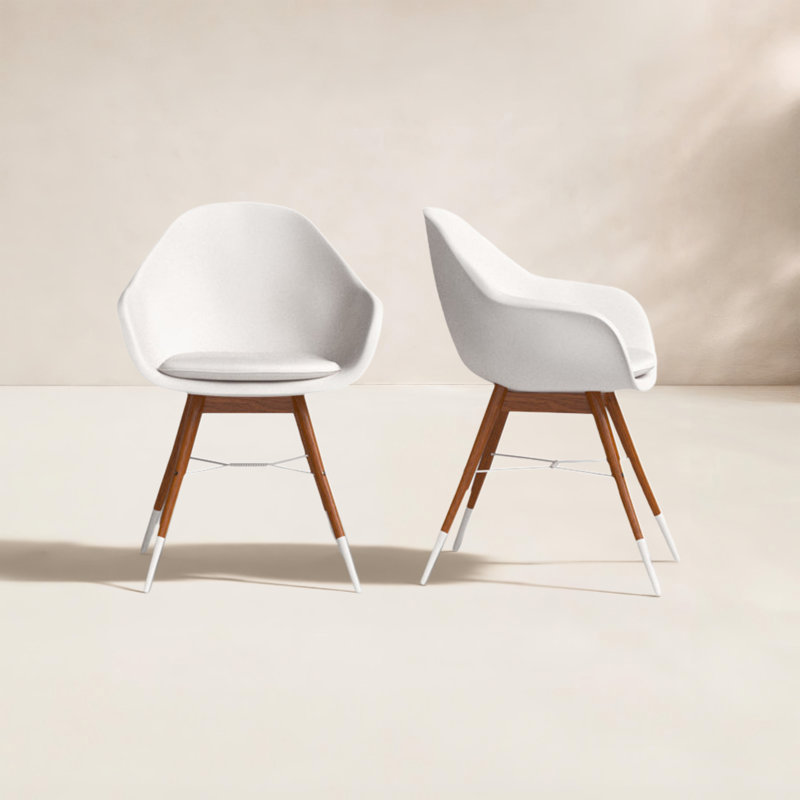 Ensemble de 4 chaises de patio avec coussins Rafael