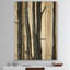Silhouette de forêt II - impression de campagne moderne sur bois de pin naturel-37110642
