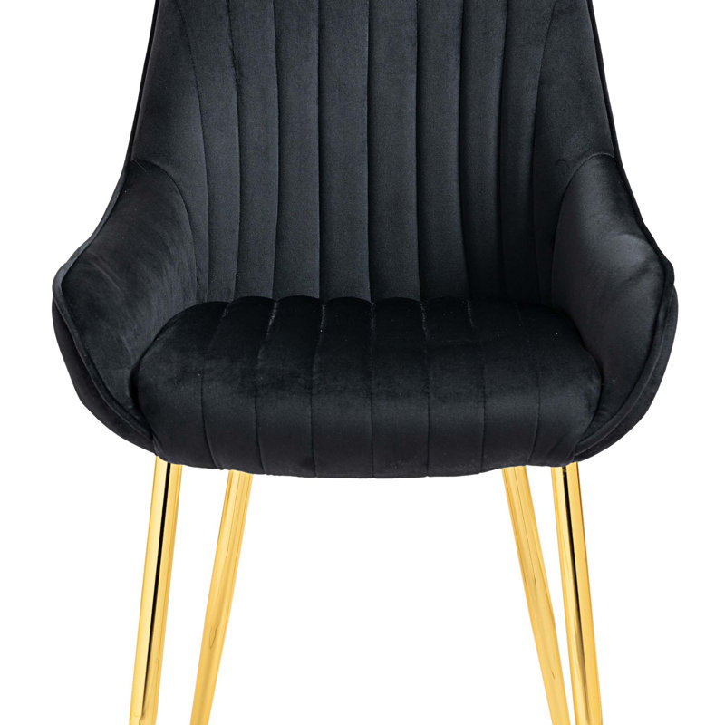 Chaise d'appoint large 20,47 po Marinelle, Noir