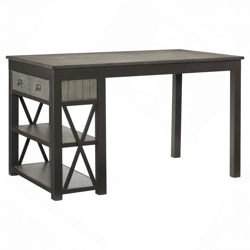 Table de salle à manger à hauteur de comptoir 1Pc avec tiroirs de rangement