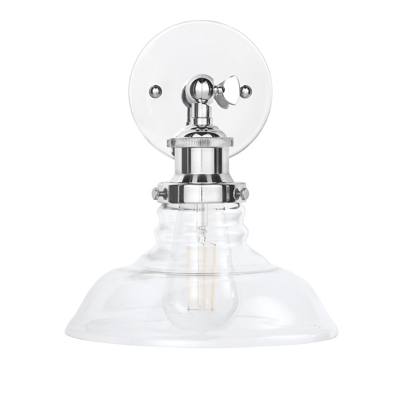 Weilers Armed Sconce, Polished Chrome