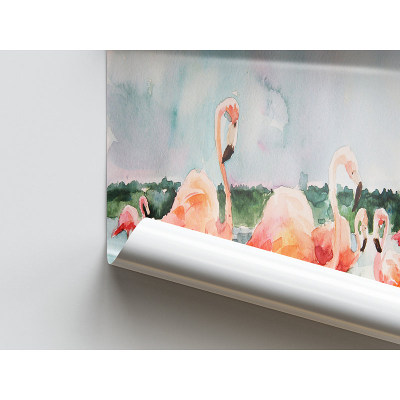Print on Canvas, 50 cm H x 70 cm W, White Floater Framed