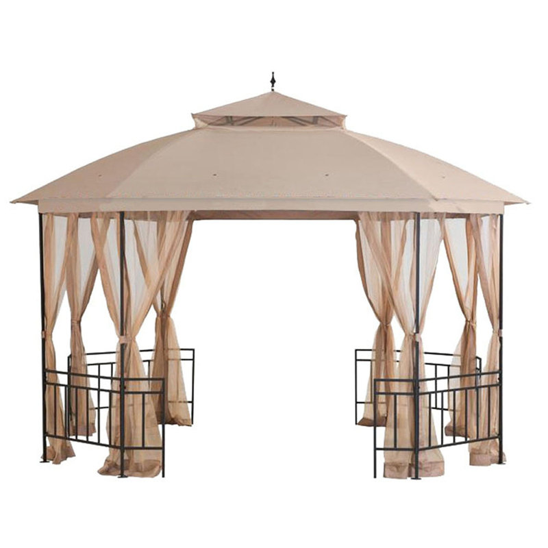 Garden Winds Beige Fabric Replacement Canopy for Gazebo
