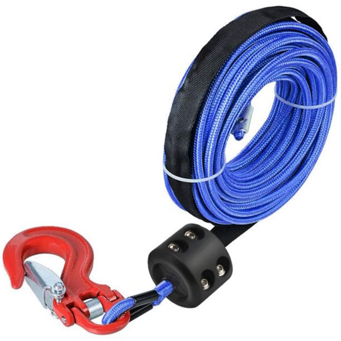 ATV UTV Winch Stopper Rubber Heavy Duty Cable Line Saver Waterproof  Synthetic Rope Hook Allen Wrench Protect Hawse And Fairleads Quick  Installation