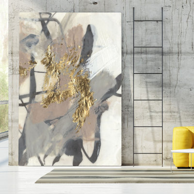 «Golden Blush II» par Jennifer Goldberger, reproduction d'art sur toile tendue