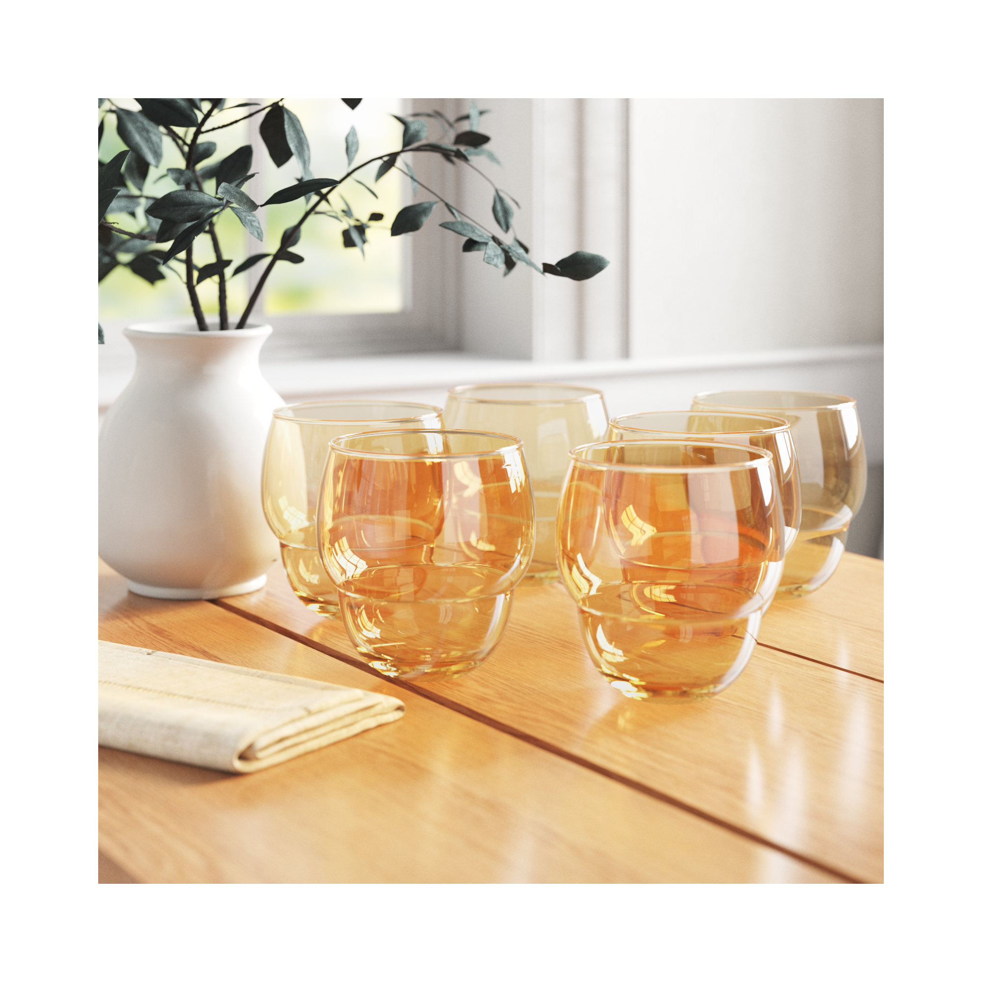 Tarhong Acrylic Stacking Bubble Tumbler, Orange