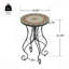 Table d'appoint ronde ronde en céramique
