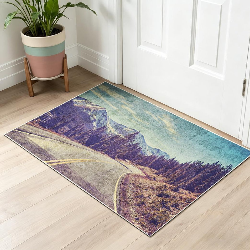 Tapis d'intérieur transparent Clear Mountain, Rectangle 32" x 47"