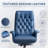 Kinnls Cellier Massage Office Chair, Modern Genuine Leather Executive Chairs for Office Desks, Big & Tall Office Chairs with Reclining, Adjustable Height Tilt Lock-101602211
