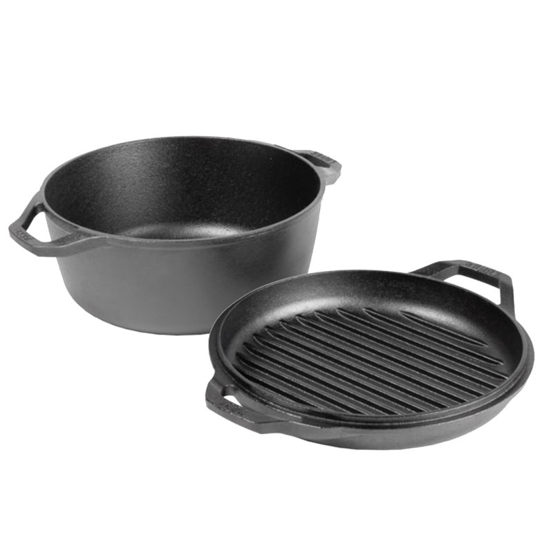 Lodge 4.7L Cast Iron Round Dutch Oven
