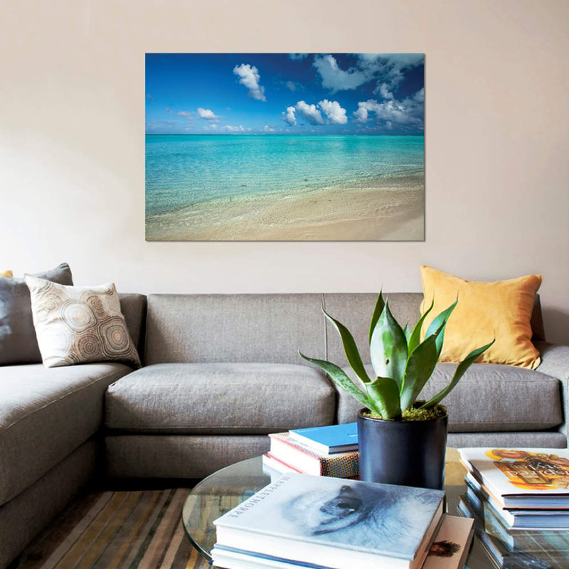 « clouds over the pacific ocean, bora bora, society society, french polynésie v », reproduction de photo sur toile
