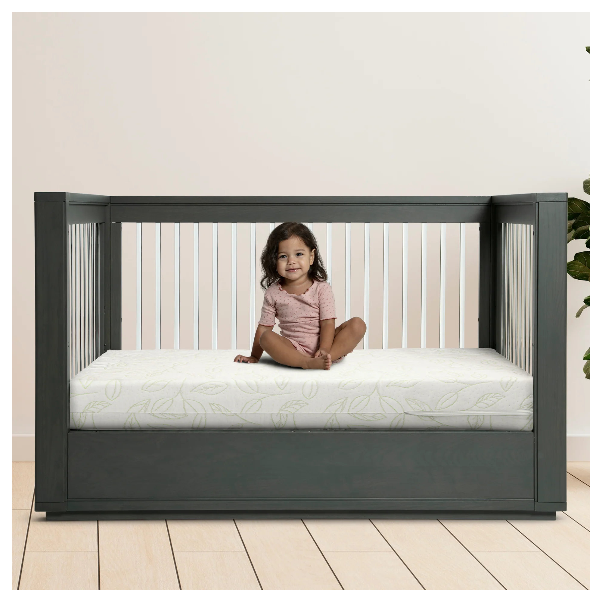 Breathable Luxury Crib Mattress, White