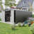 Outdoor Storage Shed with 3 Lockable Doors-114626286