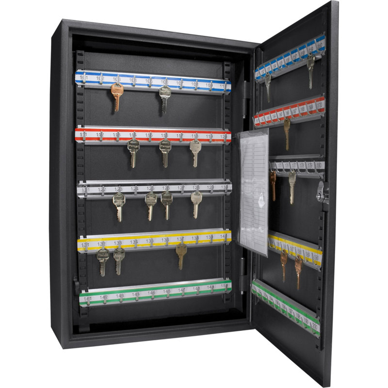 Armoire 200 clés à clé réglable avec serrure à clé