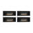 Black Low Voltage Integrated LED Metal Step Light Pack