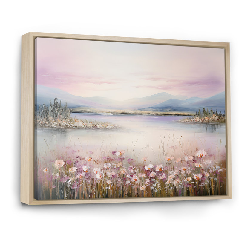 " Meadow Smog Charm ", Natural Floater Framed, 30" H x 40" W