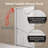 28 inch Chrome Aluminum Frame Bifold Shower Door with 1/4 inch Tempered Glass and Explosion Proof Film