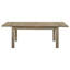 Table de salle à manger à rallonge en bois massif de 87 pouces (sans la chaise)