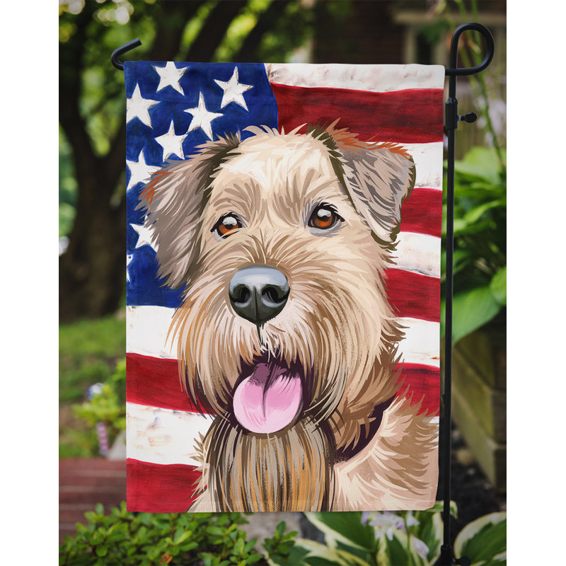Polyester à 2 côtés 15 x 11 po drapeau de jardin, Terrier irlandais