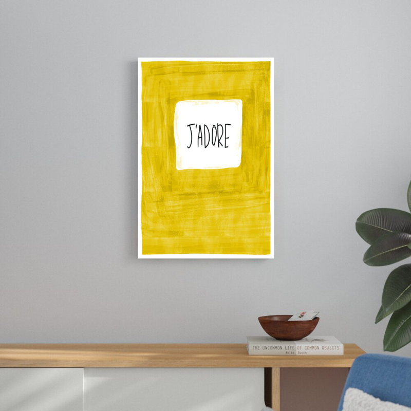 " J'Adore Yellow ", 30" H x 20" W
