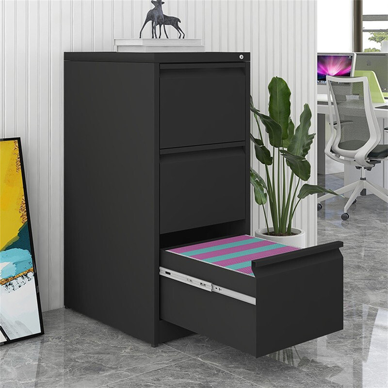 3 Drawer File Cabinet With Lock