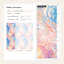 Papier peint pastel abstrait rose et bleu