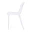 Chaise d'extérieur moderne en lierre blanc moderne en polypropylène avec assise confortable