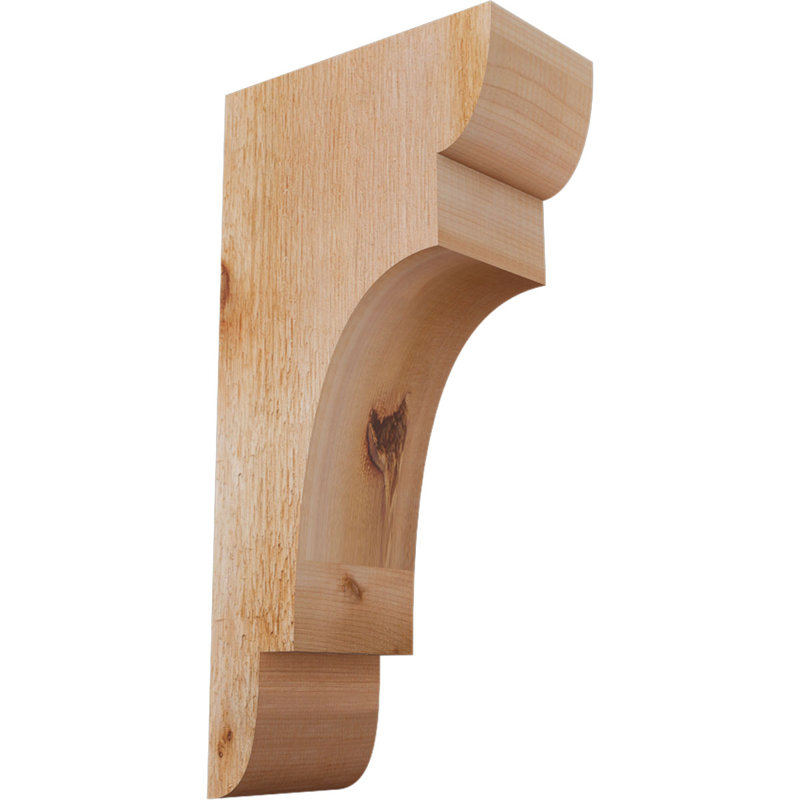 New Brighton Corbel, H 16 po x l 4 po x P 8 po, Cèdre rouge, Sciage brut