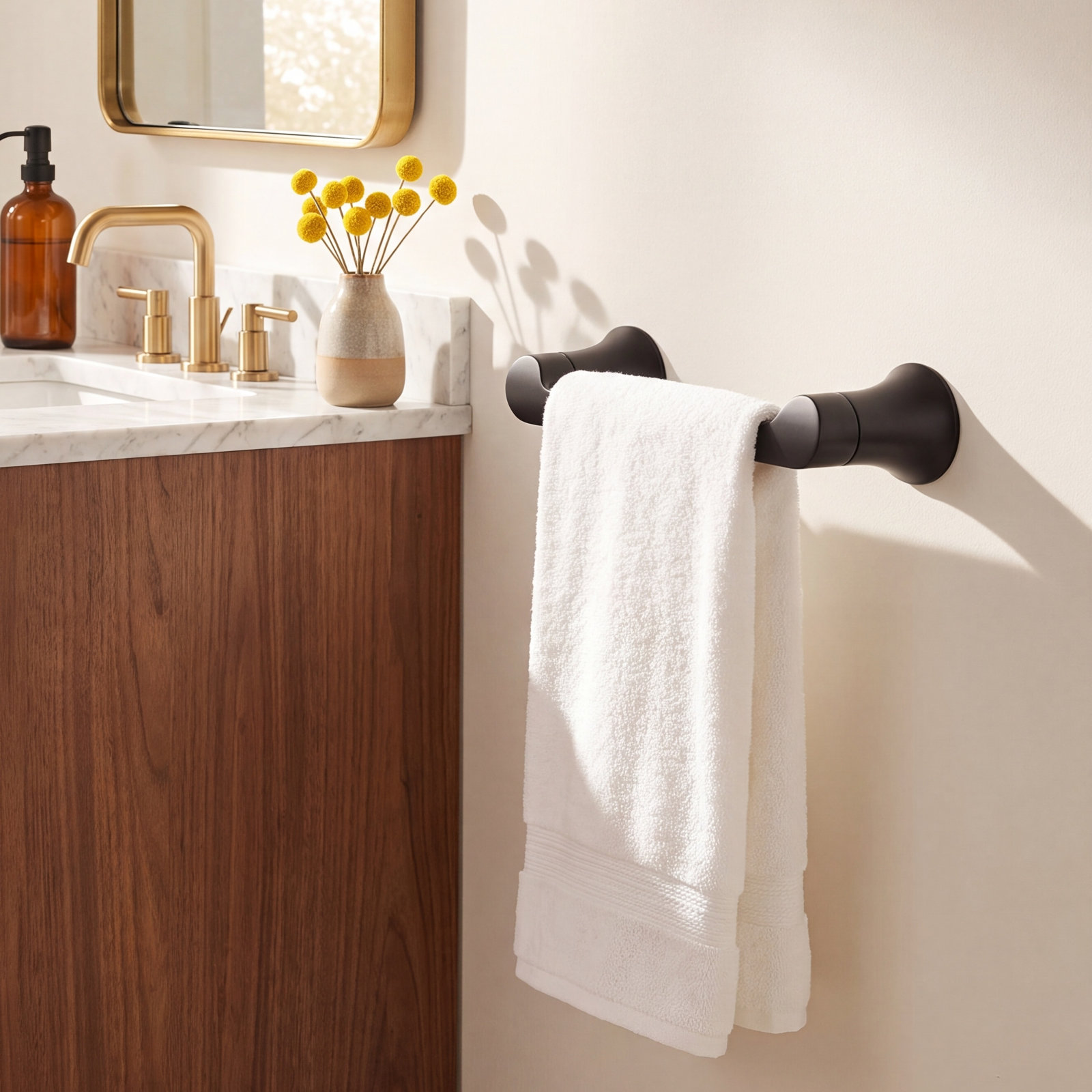 Doux Toilet Paper Holder, Matte Black