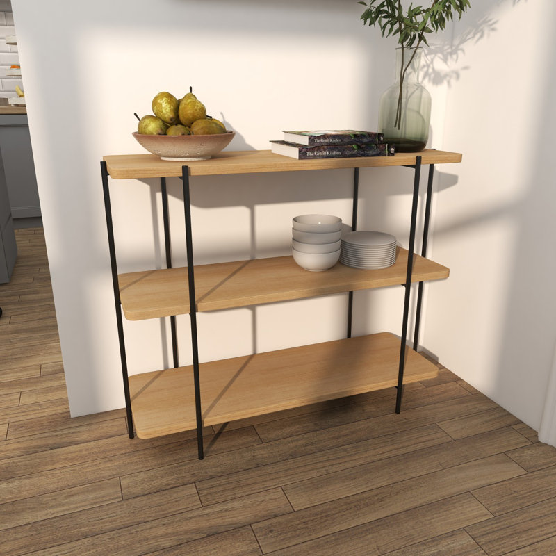 Dakota 39.5'' Solid Wood Top Console Table