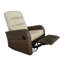 Fauteuil inclinable et pivotant surdimensionné en osier avec coussins-1001833707