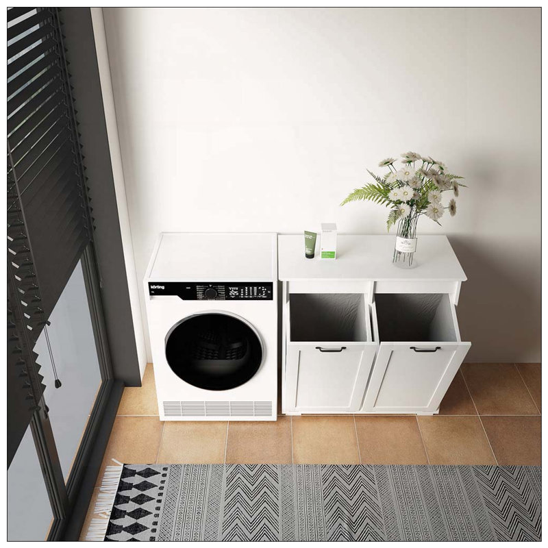 Armoire à linge avec 2 sacs à doublure amovibles