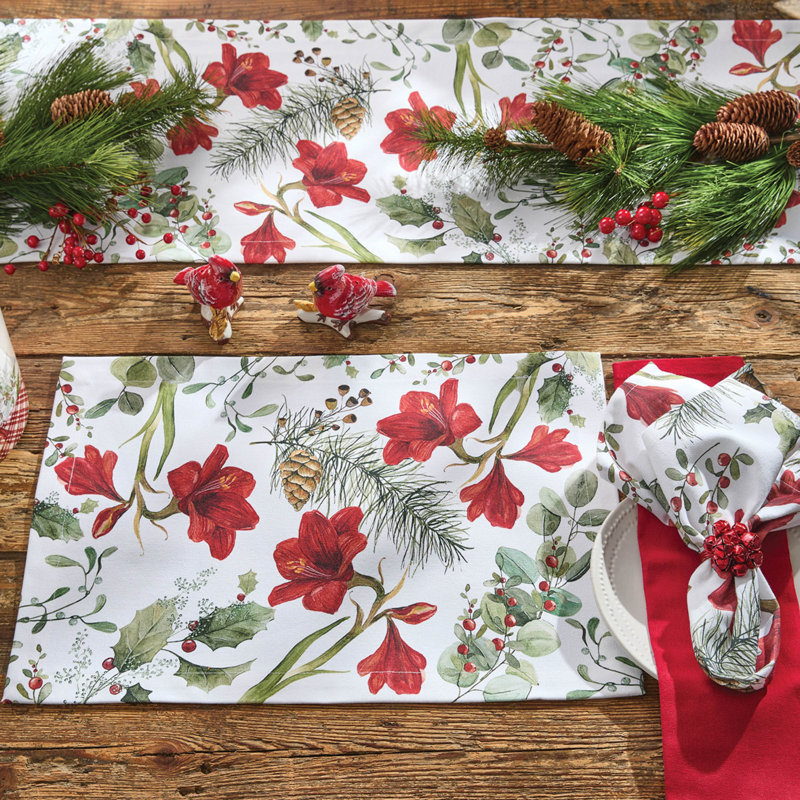 Chemin de table 13 "Celebrate The Season, L 54 po x l 13 po