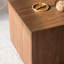 Ensemble de 2 tables basses en MDF imitation bois imitation grain de bois, table d'appoint cubique, pour petit salon, entièrement assemblée, noyer-1272868952