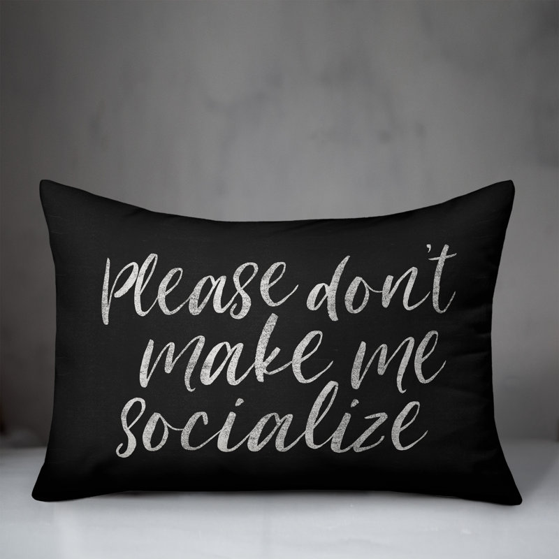  Coussin lombaire «Veuillez ne pas me faire socialiser»
