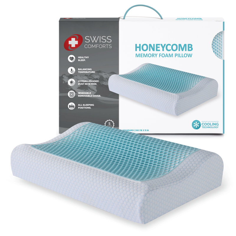 Honeycomb Cool Gel Memory Foam Pillow