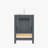 Amandie 24 in. Single Sink Freestanding Bath Vanity in Charcoal Gray with Carrara Marble Top-2145775845-2139391911