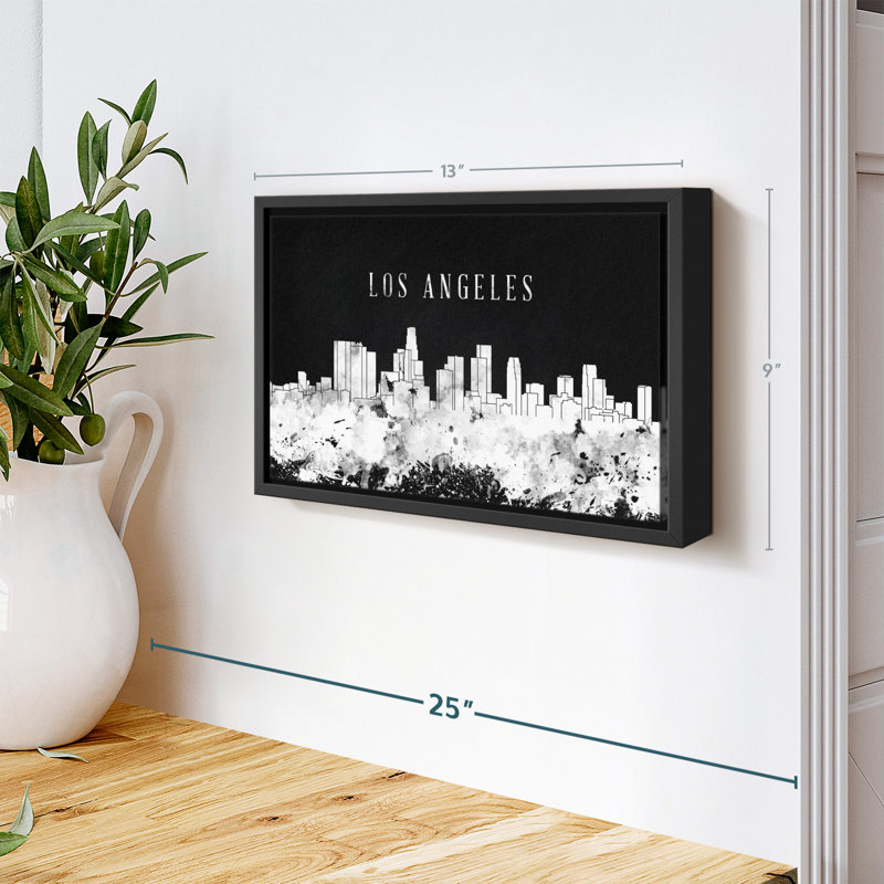 "LA Skyline BW", H 9 po x l 13 po