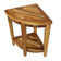 EcoDecors, Snazzy Corner, Teak Shower Stool, Teak Shower Bench, Teak Bench Shower, Teak Corner Shower Bench, Teak Shower Bench for Inside Shower, Extended Height Teak Bench, 23" Height