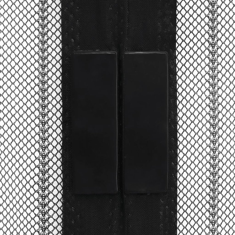  Ensemble de 2 rideaux anti-mouches magnétiques 210 x 100 cm