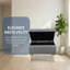 Large banc repose-pieds avec rangement intégré, repose-pieds carré rembourré pour plus de rangement et espaces de vie modernes