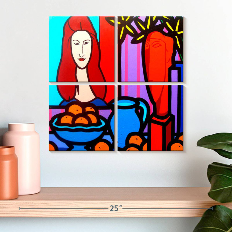 Leisha Hommage à Modigliani I, H 18 po x l 18 po