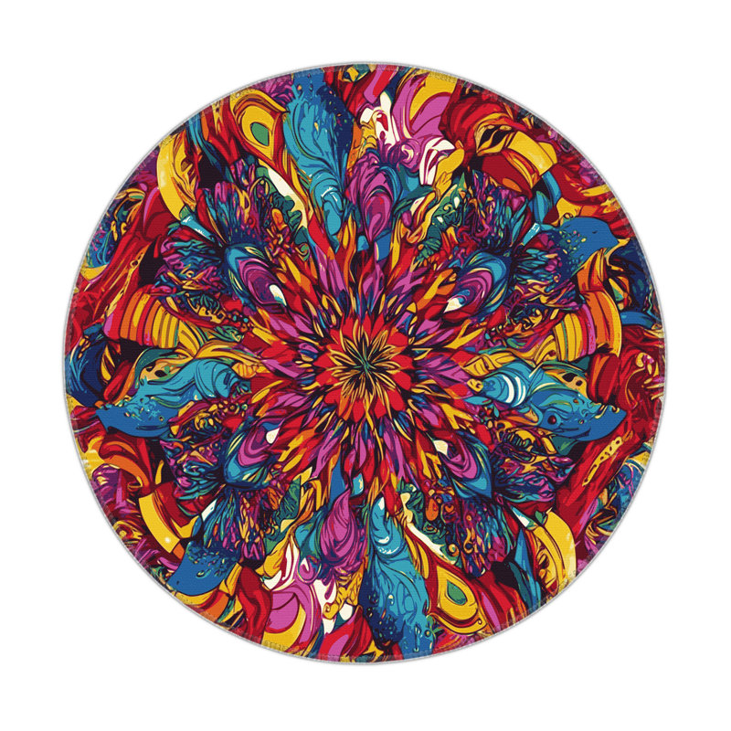 Dream Surge Indoor And Outdoor Area Rug, Round 5'