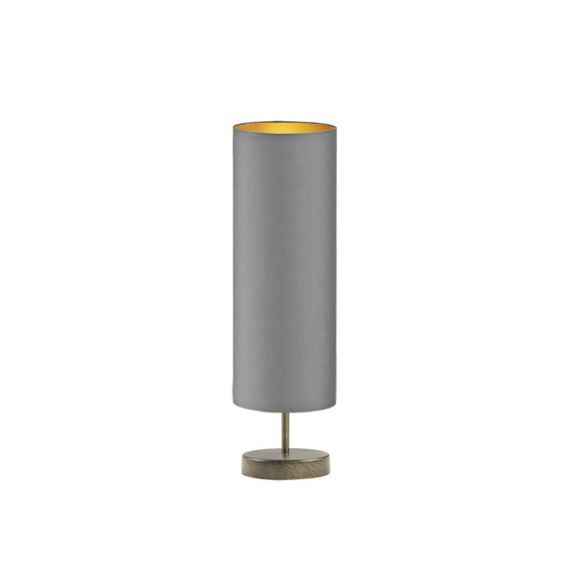 Genette Metal Desk Lamp, Grey/Bronze