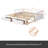 Wooden Daybed With Trundle Bed And Two Storage Drawers , Extendable Bed Daybed,Sofa Bed For Bedroom Living Room-1902850734