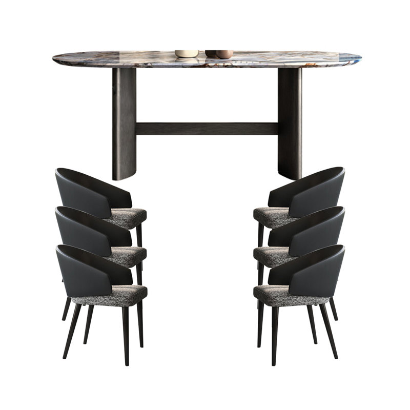 Ensemble repas pour 6 personnes, H 29,52 po x L 63 po x l 31,49 po