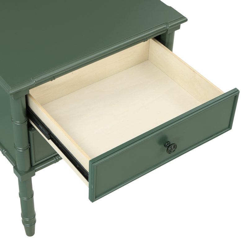 Kraft 2 Drawer Nightstand - Set Of 2, Green