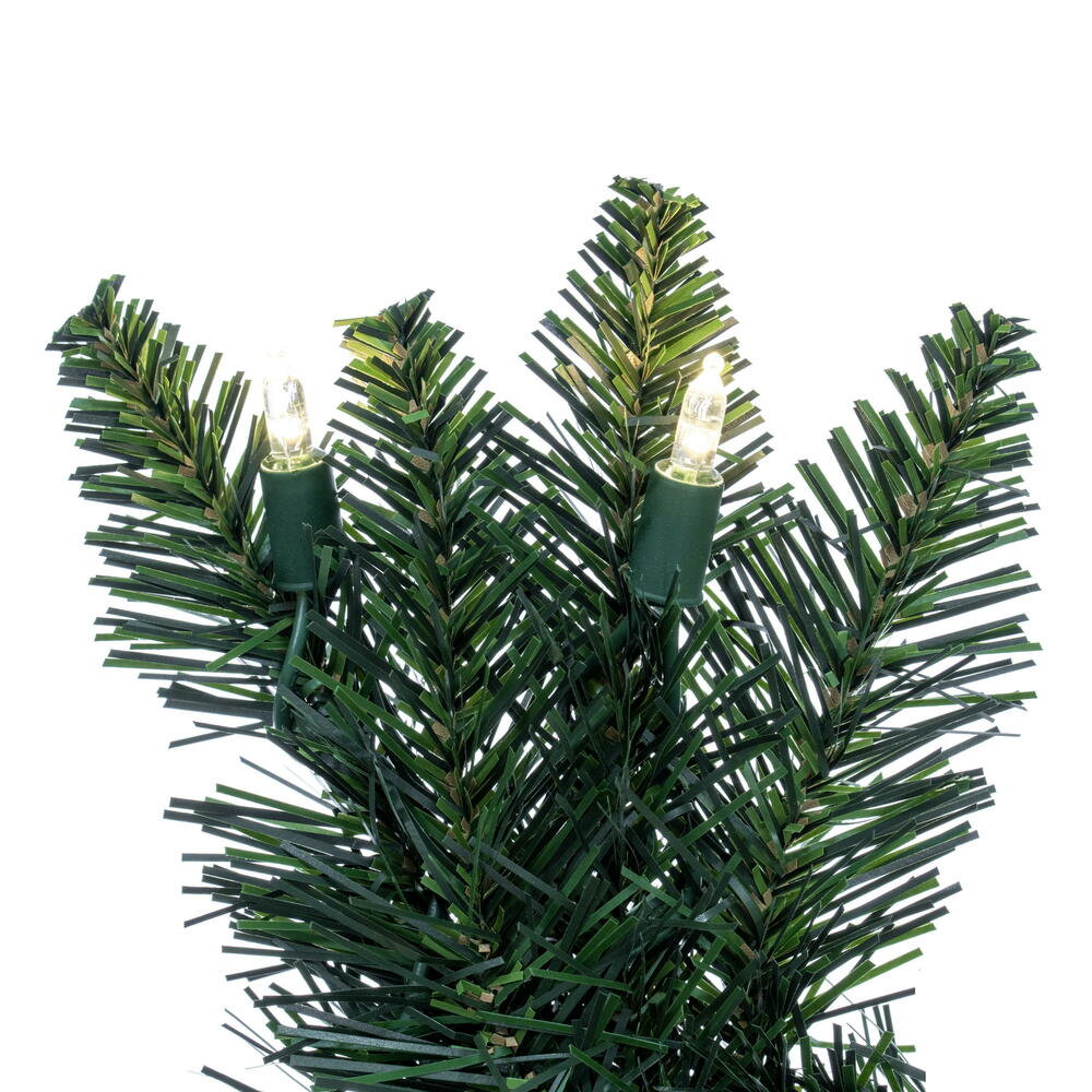 Peabody 96" Pre-Lit Mixed Christmas Wreath,  Warm Clear, 24" H x 24" W x 3" D